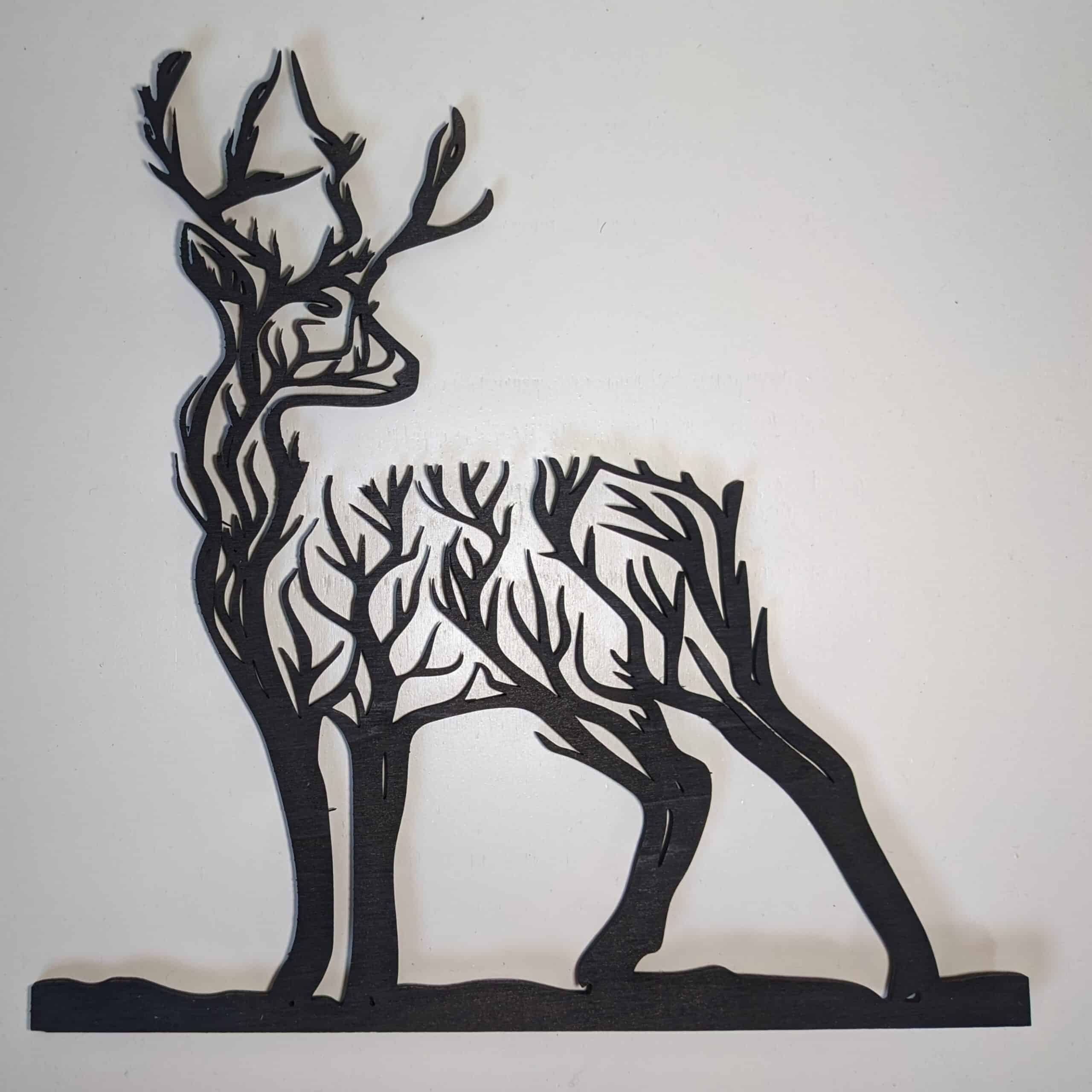 Silhouette Cerf Branche