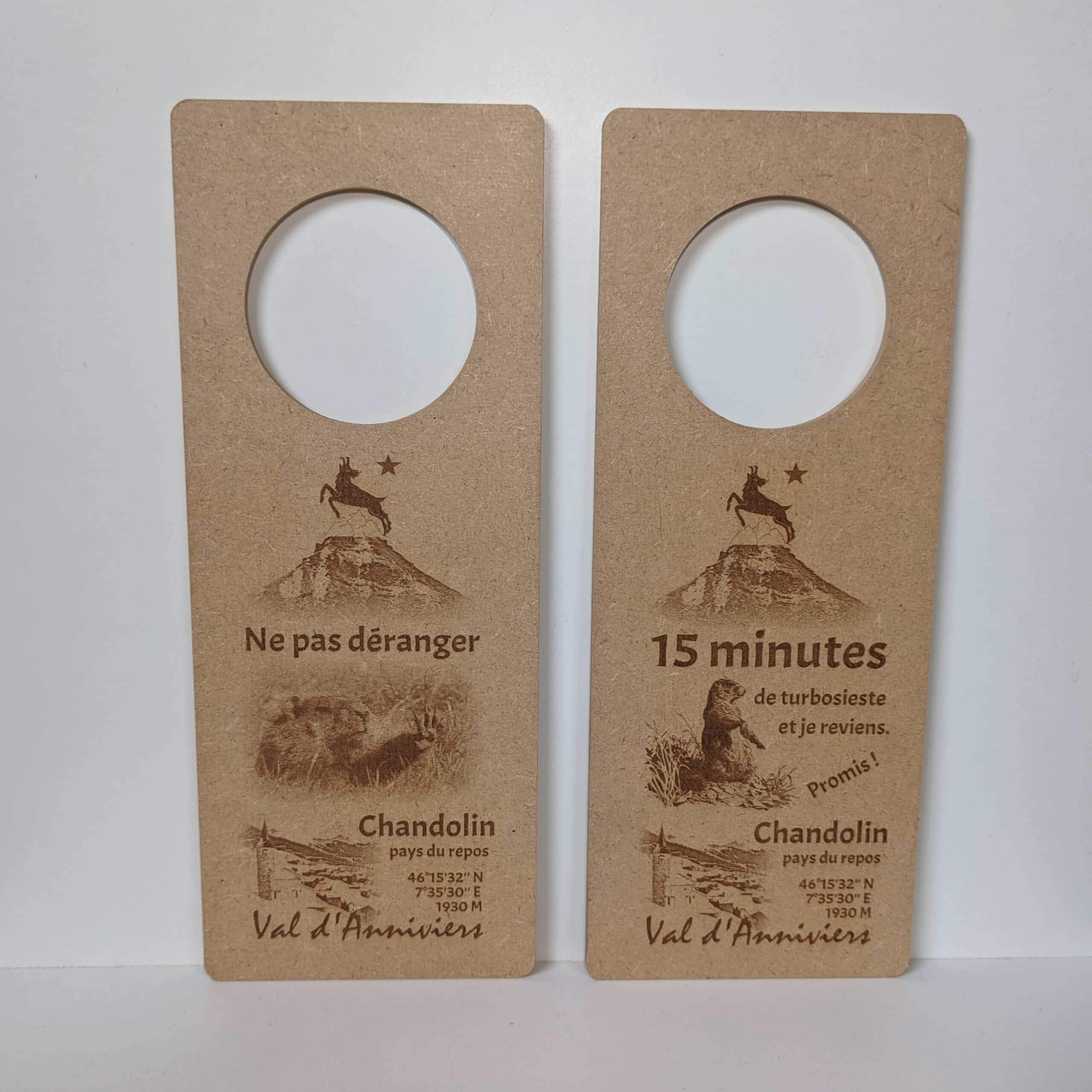 Pancarte de porte Chandolin