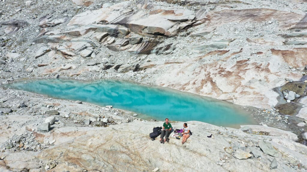 Sur le chemin de la cabane du Grand Mountet